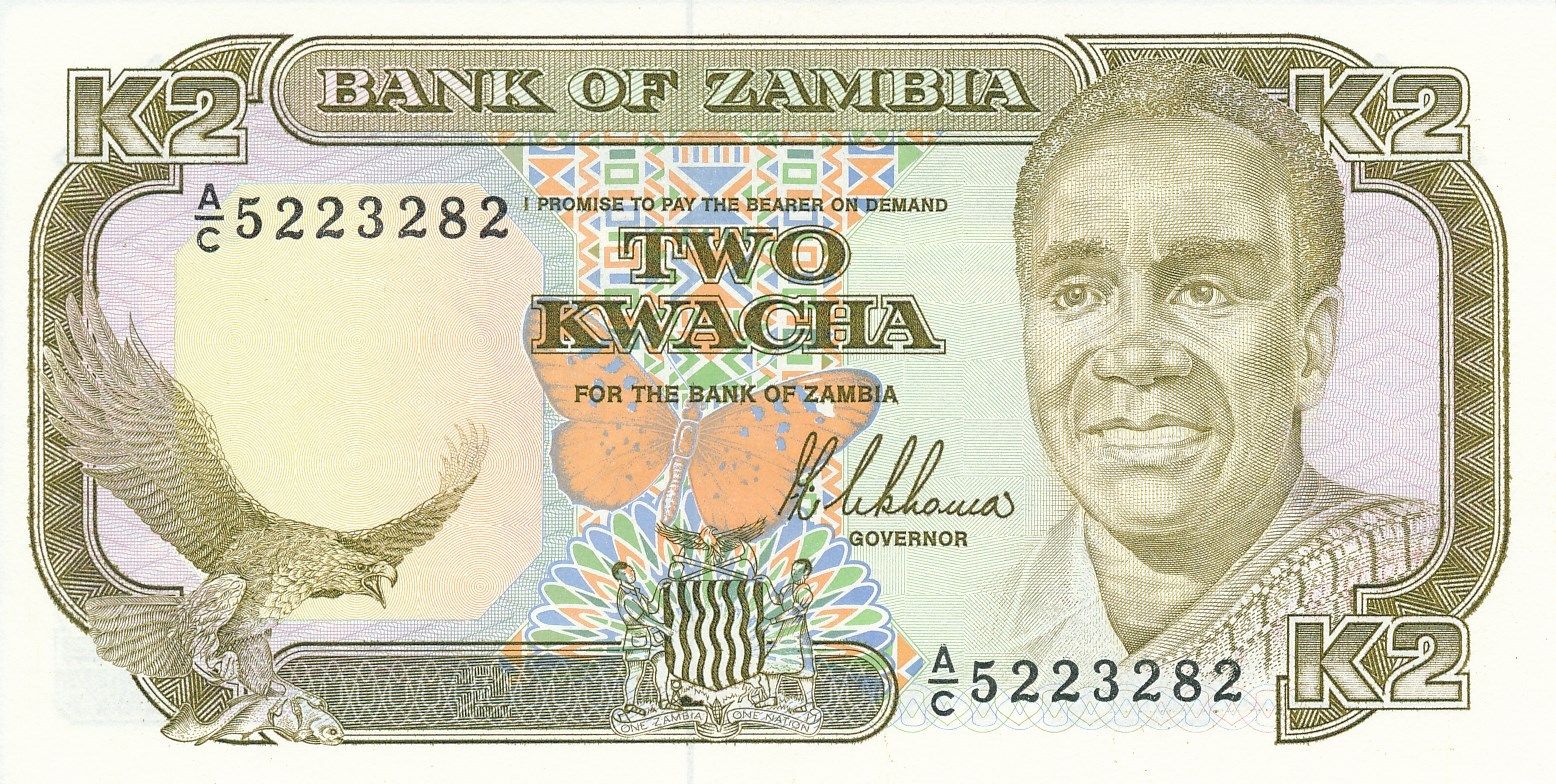 Zambia 2 1989 UNC P-29
